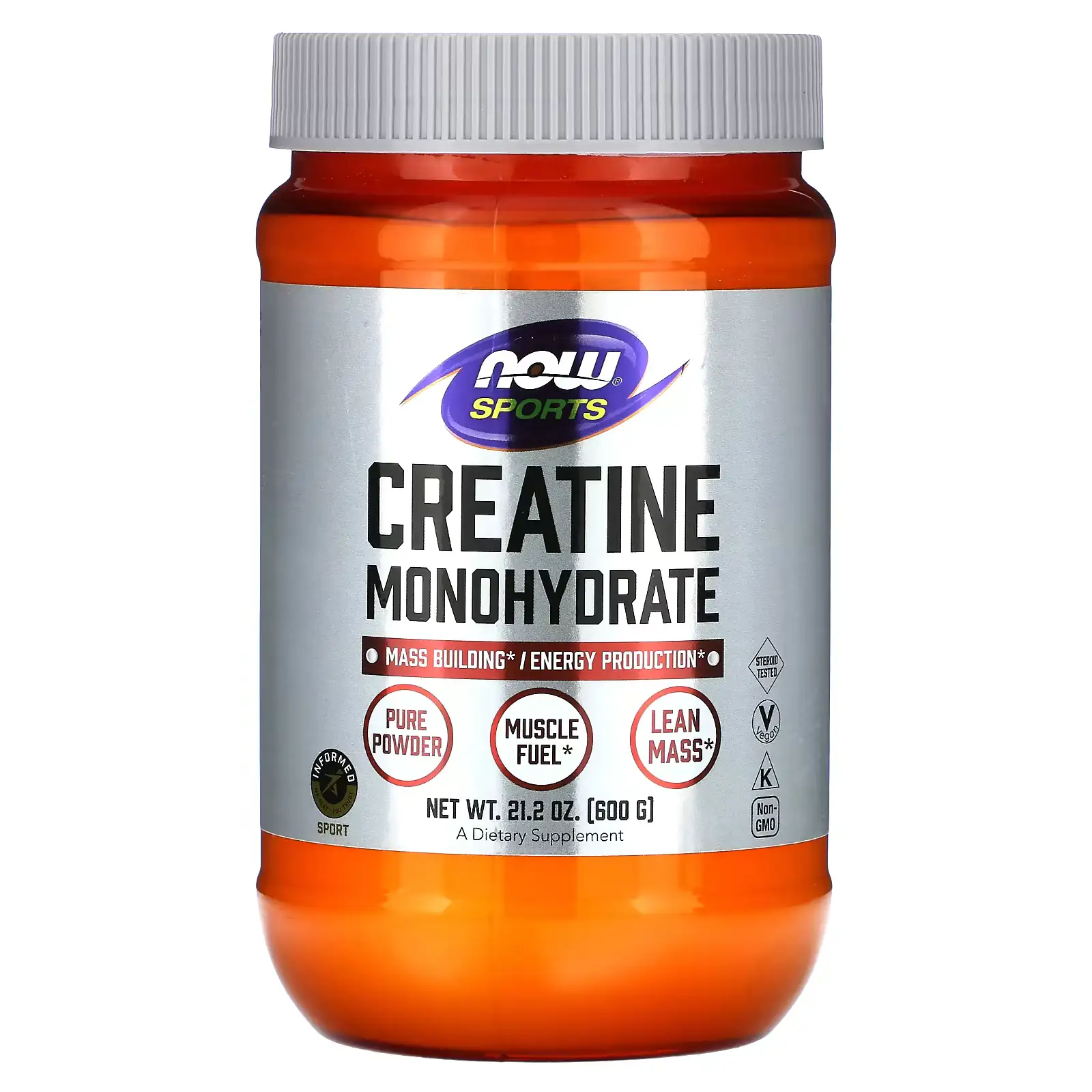 Creatina Monohidratada, 600 g (21,2 oz), NOW Foods, Sports