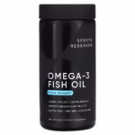 Omega-3, Aceite de Pescado, Triple concentración, 1055 mg, 180 cápsulas blandas, Sports Research