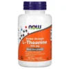 L-teanina, Doble Concentración, 200 mg, 120 cápsulas, NOW Foods