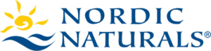 Logo oficial de Nordic Naturals, líder mundial en Omega-3 aceite de pescado puro y fresco, disponible en Suplenet Colombia.