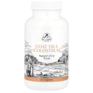 Calostro de leche de cabra Mt. Capra 120 cápsulas – Nature’s First Food, apoyo inmune e intestinal