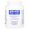 Frasco de Magnesio Glicinato 120 mg de Pure Encapsulations con 360 cápsulas hipoalergénicas para salud neuromuscular.