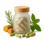 Suplementos naturales con hierbas y extractos